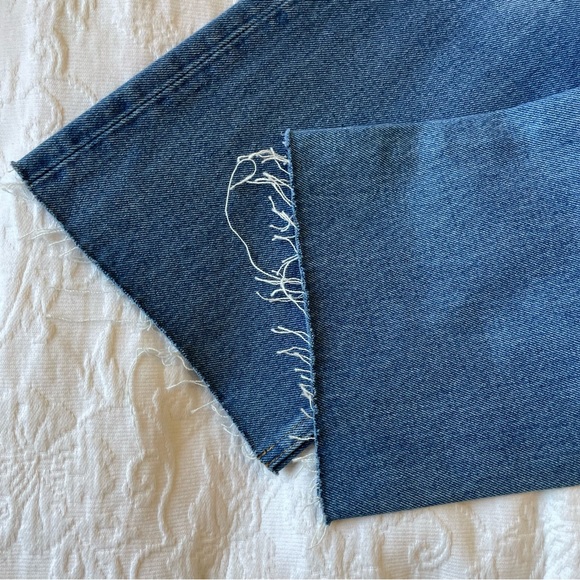 NWT RE/DONE 70s Crop Boot Jeans with Raw Hem - Picture 8 of 8